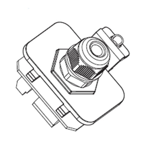 Gaine de raccordement de câble de moteur avec support en plastique Gaine de raccordement de câble de moteur avec support en plastique