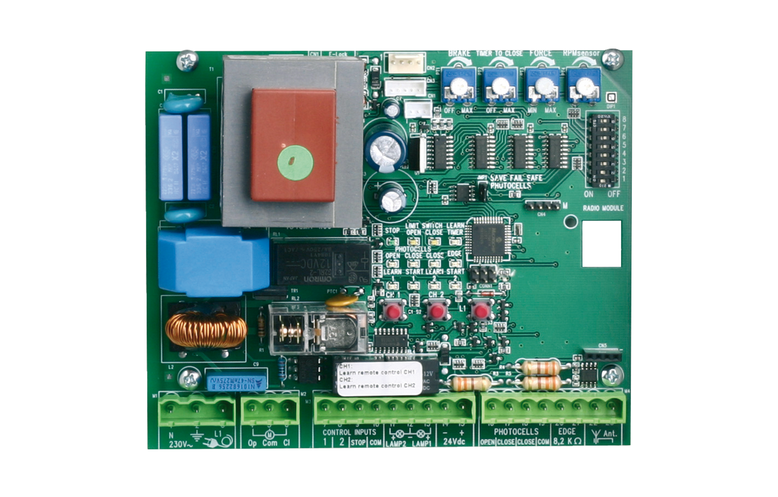 Commande 230 V pour automatismes de portails coulissants Commande 230 V pour automatismes de portails coulissants