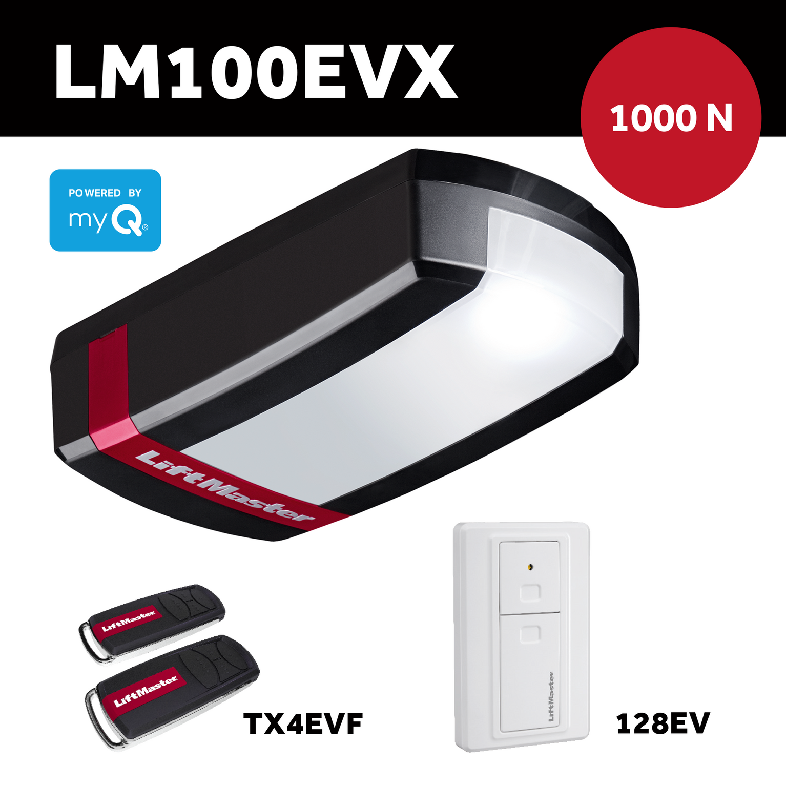 Garage Door Opener for Doors up to 190kg - LM100EVX
