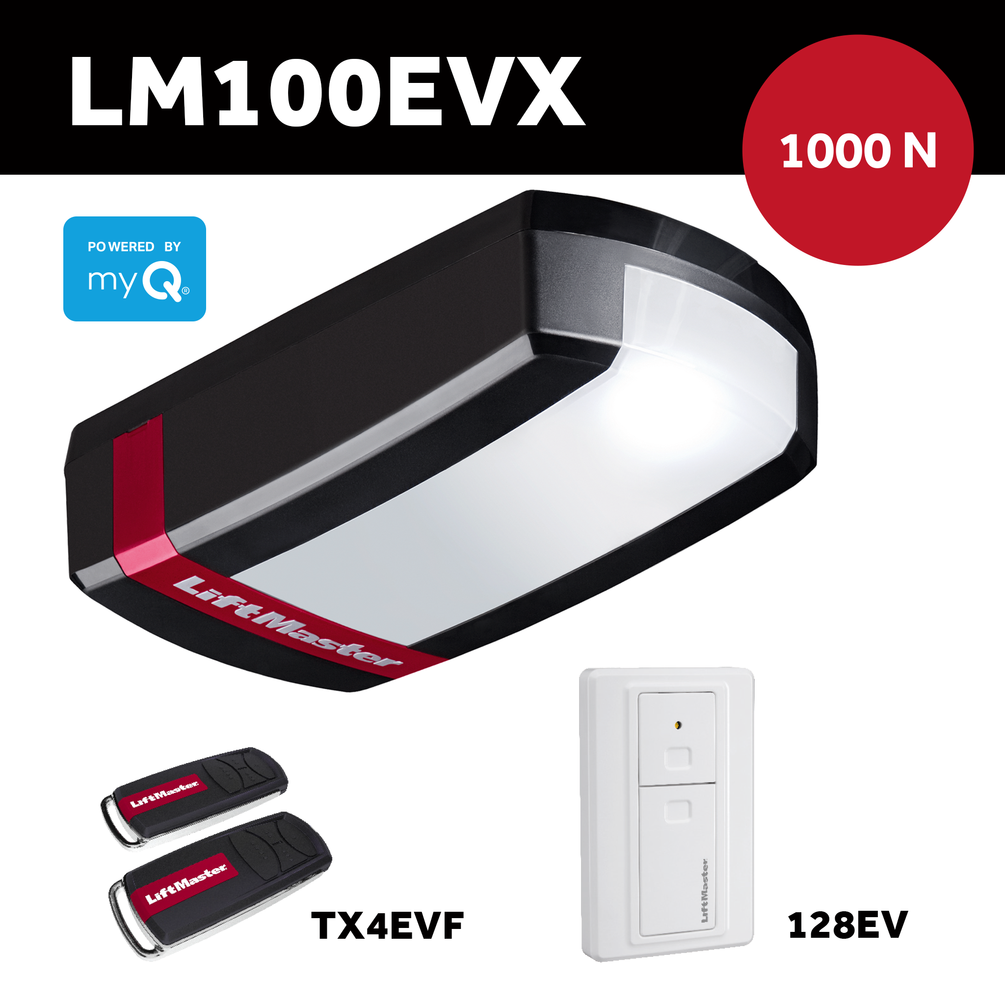 Garage Door Opener for Doors up to 190kg - LM100EVX