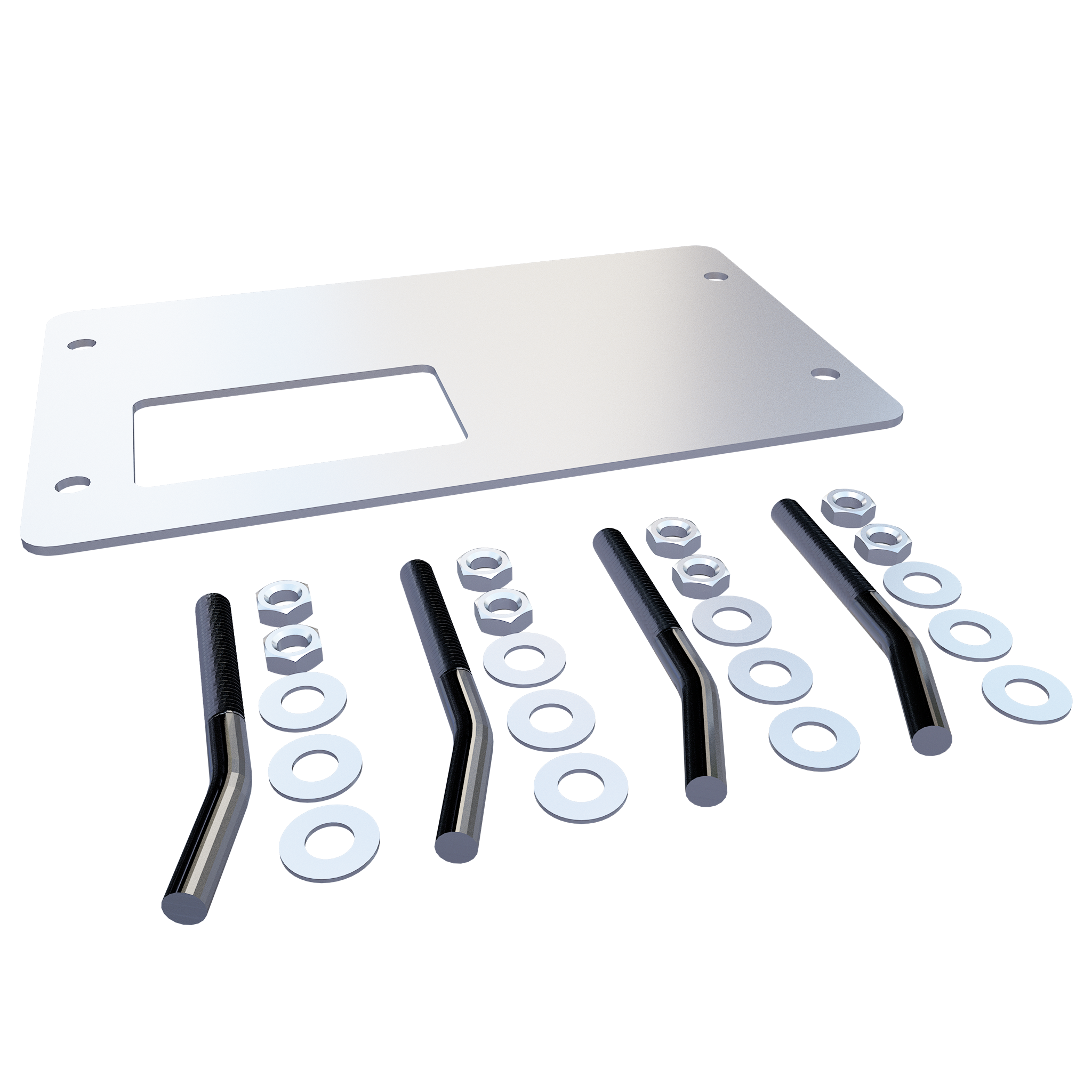 GROUND PLATE WITH SCREWS FOR SLIDER
